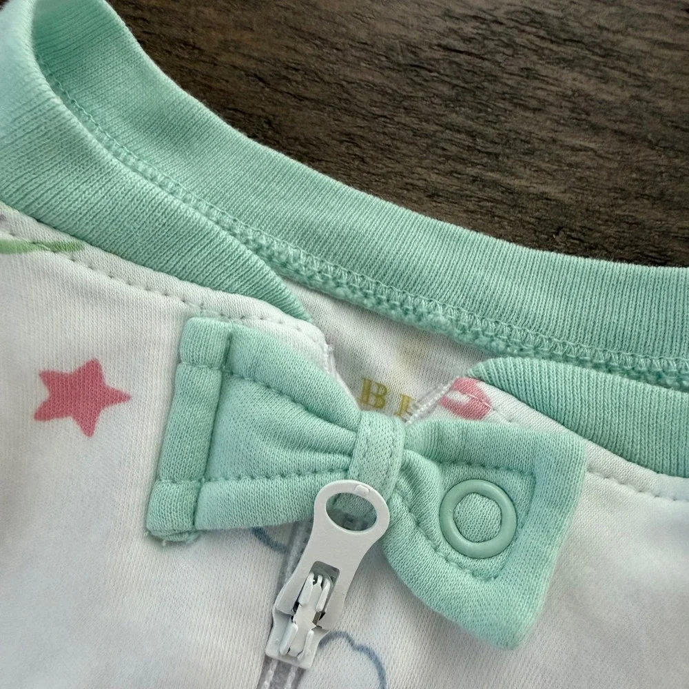 The‎ Beaufort Bonnet Company Rainbow Pima Cotton Zip Pajamas 3T Trap Door Flap